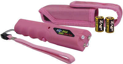 Personal Safety Stun Gun/Flashlight Pink (ZAPSTK800FP)