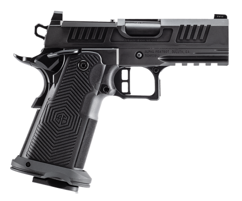 Alpha Foxtrot AF1911 Romulus Optic Ready Pistol, 9mm, 3.50in, Polymer Grips, Black DLC Finish, 20 Rds