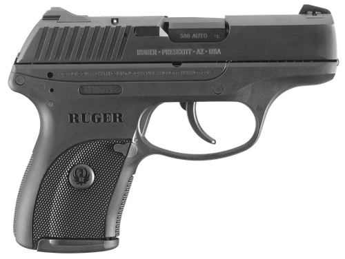 Ruger LC380 Pistol 3253, 380 ACP, 3.12 in,  Black Polymer Grip, Black Finish, 7 Rd