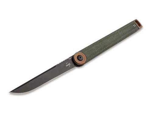 Boker Plus Kaizen Folding Knife, Green Canvas Micarta (01BO391)