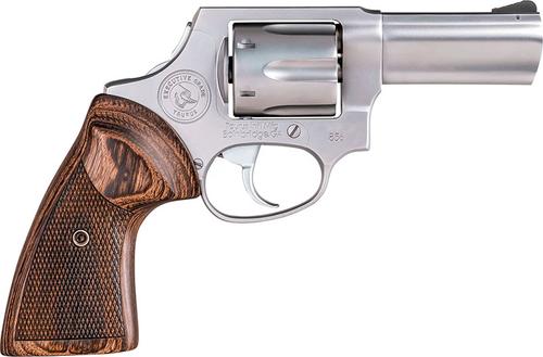 Taurus 856 Executive Grade Revolver 2-856EX39CH, 38 Special +P, 3", Altamont Wood Grip, Stainless Finish, 6 Rd