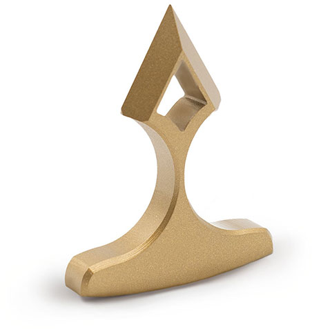 Toor Knives Thor's Hammer, Gold Finish (THORSHAMMERGO)