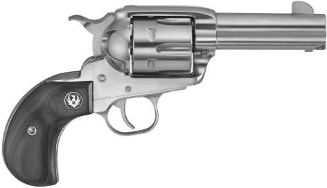 Ruger Vaquero Birds Head Limited Edition Revolver 5151, 45 Colt, 3.75 in, Black Laminate Grip, Stainless Finish, 6 Rd