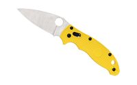 Spyderco Manix 2 Lightweight Yellow FRCP Handle, CPM Magna Cut Blade, Folding Knife (C101PYL2)
