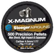 Stoeger X-Magnum Pellets, .22 cal / 5.5mm, 17.13 gr, 200 count (30377)