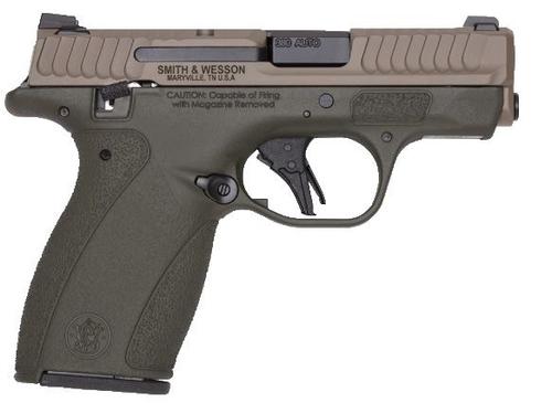 Smith & Wesson M&P Bodyguard 2.0 380 Pistol 14439, 380 ACP, 2.75", OD Green Poly. Grips, Serrated FDE Slide, 12 Rds