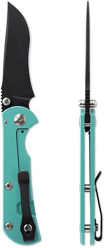 Toor Knives Chasm Folding Knife, Teal Finish (850022587474)