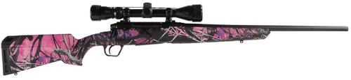 Savage Arms Axis XP Compact Bolt Action Rifle w/Scope 57271, 223 Rem, 20", Muddy Girl Finish, 4 Rds