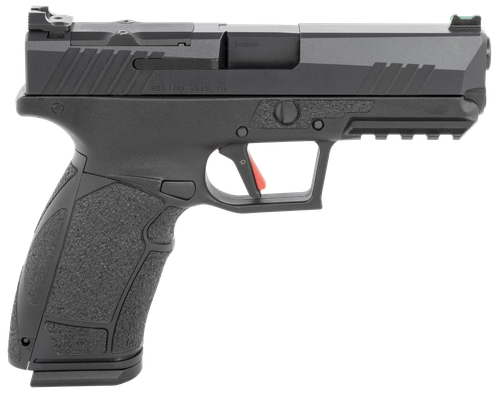 Tisas PX-9 Gen3 Duty Optic Ready Pistol 15000100, 9mm Luger, 4.11in, Serrated/Optic Cut Cerakote Slide & Interchangeable Backstrap Grips, Black Finish, 20 Rds