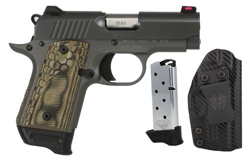 Kimber Micro 9 KHX RTC Pistol, 9mm, 3.15", G10 Grips, Gray Slide, RTC Bundle, 7 Rd