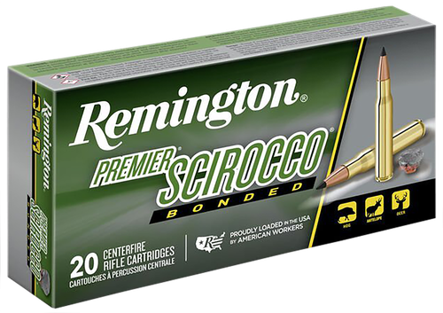 Remington Premier Rifle Ammunition PRSC7UM1, 7 MM Remington Ultra Mag, Swift Scirocco Bonded, 150 GR, 3325 fps, 20 Rd/bx
