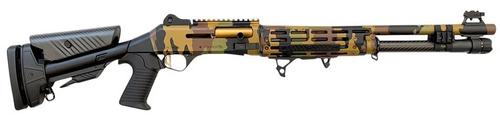 Orthos Arms Orthos Raider S4 N91 Elite Semi-Auto Shotgun, 12 Gauge, 18.5", Fibertron LED Front Sight, Shock Force Recoil System, 6+1