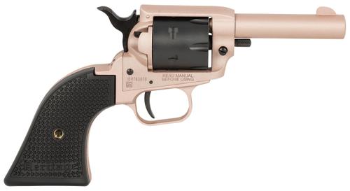 Heritage Barkeep Revolver BK22Q3, 22 LR, 3.60", Black Star Polymer Grips, Rose Gold Cerakote Finish, 6 Rds