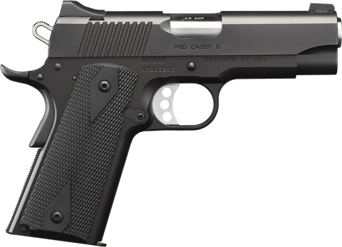 Kimber 3200051 Pro Carry II Pistol - .45 ACP, 4 in Barrel, Aluminum Frame, Matte Black Oxide Slide, 7 Rd