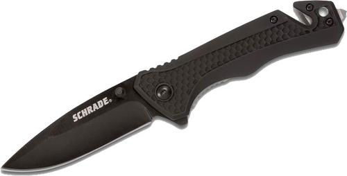 Smith & Wesson Schrade Rescue Folding Knife w/Black Aluminum Handle (1084287)