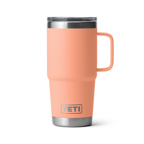 Yeti Rambler 20oz Travel Mug w/ StrongHold Lid (21071505468) Stainless Steel, Lowcountry Peach