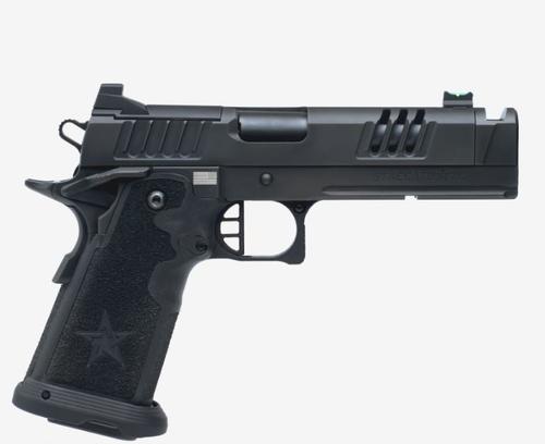 Staccato XC 2011 Pistol, 9mm, 5" Compensated, DLC Black Finish, Tac Texture Grips, Limited Run Flat Faced Trigger, 17 Rds