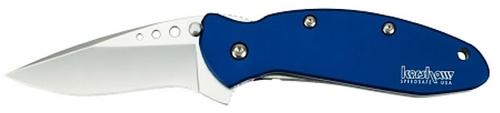 Kershaw Scallion Folder Knife Clip Steel Blade Anodized Aluminum (1620NB)