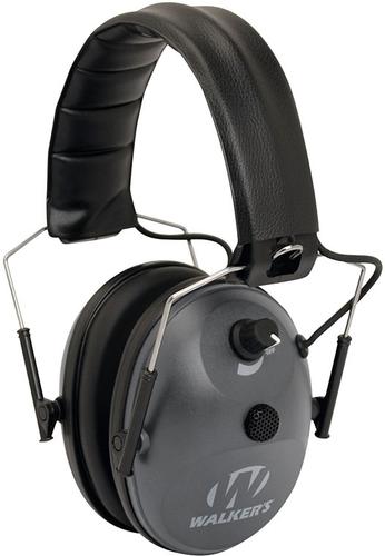 Walker Game Ear Single Mic Electronic Muff, Gray (GWPWLK1MEM)
