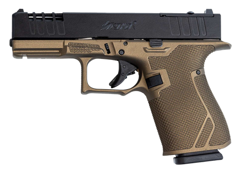 Great Lakes Striker Pistol GL19BRZ, 9mm Luger, 4in, Bronze Cerakote Polymer Frame & Grips, Bull Shark Cerakote Finish, 15 Rds