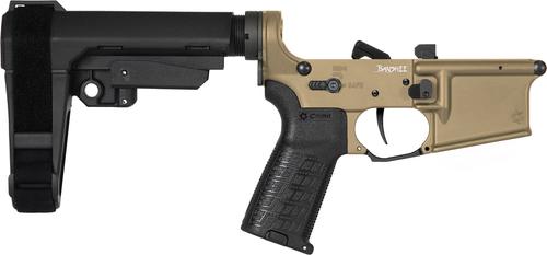 CMMG Banshee MK4 55CA3A1-CT Complete Lower Receiver with Rip Brace, Coyote Tan Finish