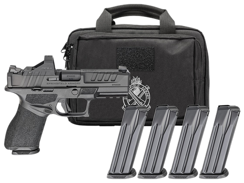 Springfield Echelon Gear Pac Optic Ready Pistol EC9409BPAC, 9mm, 4in, Textured Grips, Black Finish, 15 Rds