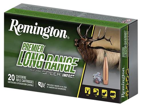 Remington Premier Long Range Rifle Ammunition R21341, 6.5 Creedmoor, Speer Impact, 140 gr, 2715 fps, 20 Rd/Bx
