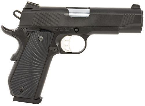 Tisas 1911 Devil Ray Pistol 10100102, 45 ACP, 4.25in, Black Sunburst G10 Grips, Black Cerakote Finish, 8 Rds