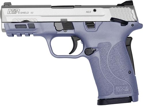 Smith & Wesson M&P9 Shield EZ M2.0 Pistol 13330, 9mm , 3.675", Orchid Poly. Frame, Satin Aluminum Cerakote Slide, 8RD