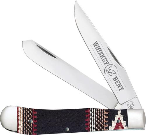 Whiskey Bent Knives Trapper Knife w/Clip Point & Spey Blade, Aztec Handle (WB11-04)