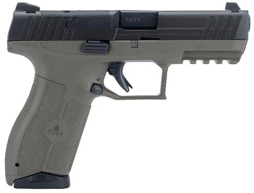 Israeli Weapon Industries MASADA Optic Ready Pistol M9ORP10ODNS, 9mm Luger, 4.60in, OD Green w/Interchangeable Backstrap, OD Green Finish, 10 Rds