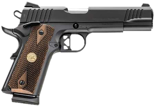 Chiappa Superior Pistol 440213, 45 ACP, 5in, Walnut Diamond Checkered Grips, Black Finish, 10 Rds