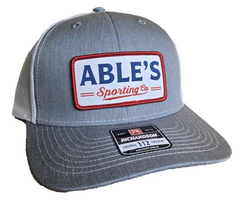 Able's Cap 112 Heather Grey with White Mesh (ACHGW112)