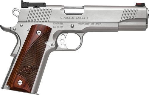 Kimber 3200326 Stainless Target II  Pistol - 9MM, 5 in Barrel, Satin Stainless Steel Frame/Slide
