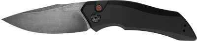 Kershaw Launch 1 Automatic Knife w/Drop Point Plain Edge Blackwash Blade (7100BW)