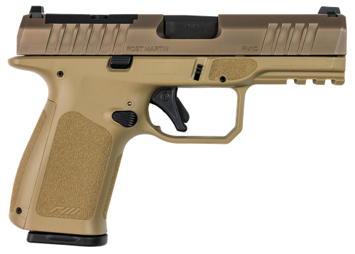 Rost Martin RM1C Optic Ready Pistol, 9mm, 4in, Textured Grips, Flat Dark Earth Finish, 10 Rds