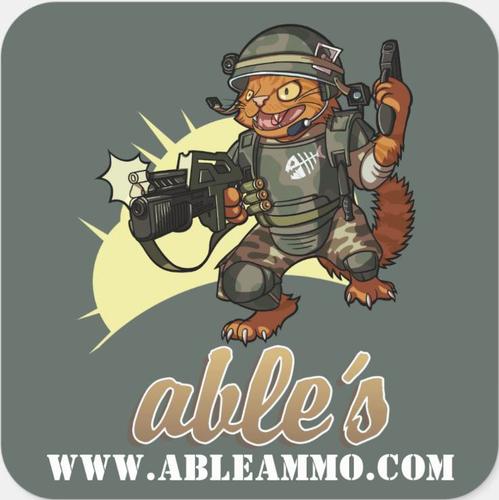 Able's CAR/SUV Window Sticker, 3", Marine Cat (STICKERA)