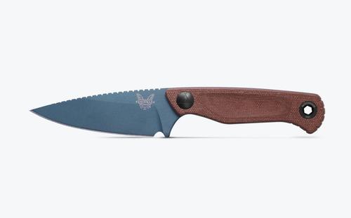 Benchmade Dacian Fixed Knife w/Stainless Steel Spear Point Blade, Blue Cerakote, Molded Sheath (203BT-1)
