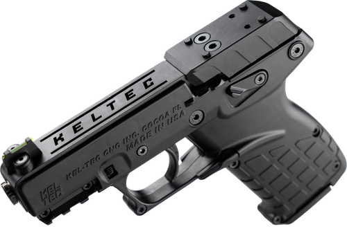 Kel-Tec P17 Pistol P17BBLKOR, 22 LR, 3.80", Textured Grips, Black Finish, Serrated Slide, Optic Ready, 16 Rds
