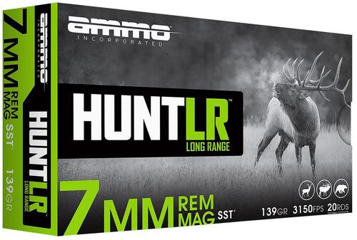 Ammo Inc Hunt Rifle Ammunition 7MM139SSTA20, 7mm, Super Shock Tip, 139 gr, 3150 fps, 20 Rd/Bx
