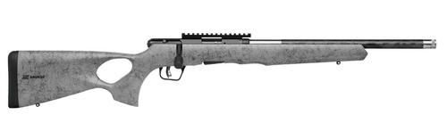 Savage B17 Timberlite Bolt-Action Rifle 70818, 17 HMR, 18", Grey/black Webbed Thumbhole Stock, 10 Rds