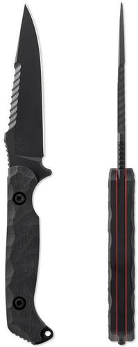 Toor Knives Darter S Fixed Blade Knife, Shadow Black Finish (853456)