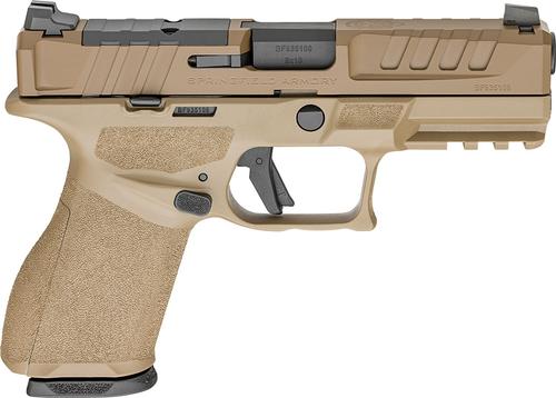 Springfield Echelon 4.0 Compact Optic Ready Pistol EC9409FLCU, 9mm Luger, 4in, Textured, Flat Dark Earth Cerakote Finish, 10 Rds