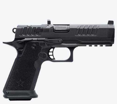 Staccato HD P4.5 2011 Pistol 20-2300-000106, 9mm, 4.5", Textured Polymer Grips, DLC Black Finish, DLC Barrel, Optic Ready, HD Series Magwell, 18 Rds