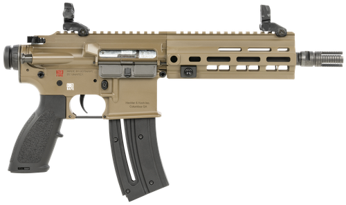 Heckler & Koch HK416 Semi-Auto Pistol 81000530, 22 LR, 8.50", Polymer Grips, FDE Finish, 20 Rds