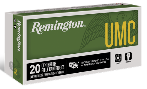 Remington UMC Rifle Ammunition 23661, 450 Bushmaster, FMJ, 260 gr, 2040 fps, 20 Rd/Bx