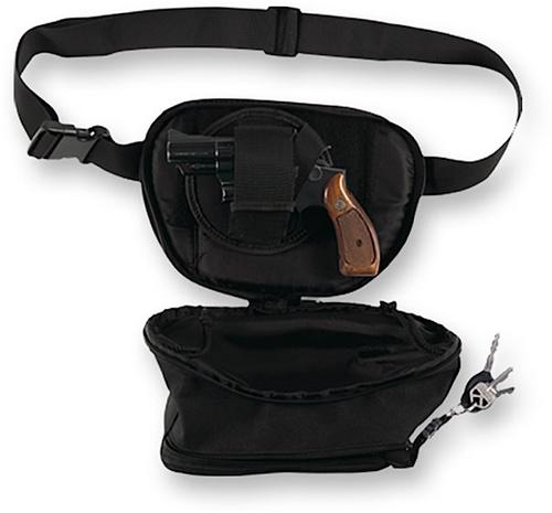 Bulldog Cases Small Black Water Resistant Nylon Fanny Pack BD850