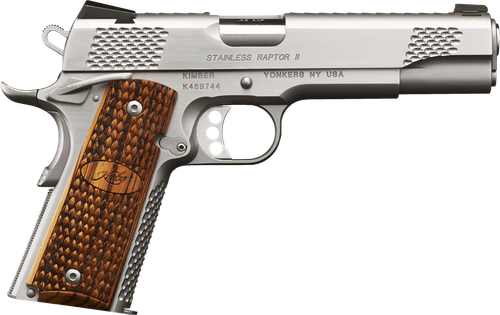 Kimber 3200181 Stainless Raptor II Pistol - .45 ACP, 5 in Barrel, Stainless Frame/Slide, 8 Rd