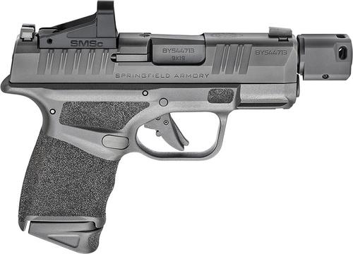 Springfield Hellcat RDP Optics Ready Pistol HC9389BTOSPSMSC, 9mm, 3.8", Polymer Grips, Black Finish, 13 Rds