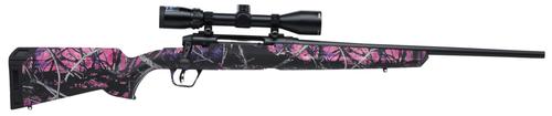 Savage Axis II XP Compact Rifle 57100, 243 Win, 20", Muddy Girl Camo Stock, Black Finish, 4 Rds